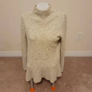 Club Monaco Mockneck Peplum Sweater